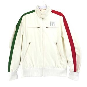 Fiat Women's White Full Zip Jacket Size Large